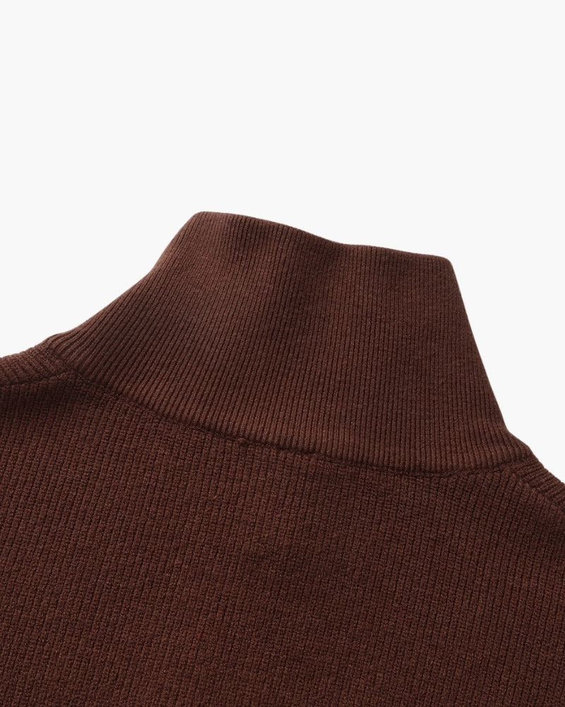 Refined Half-Zip Knit Pullover