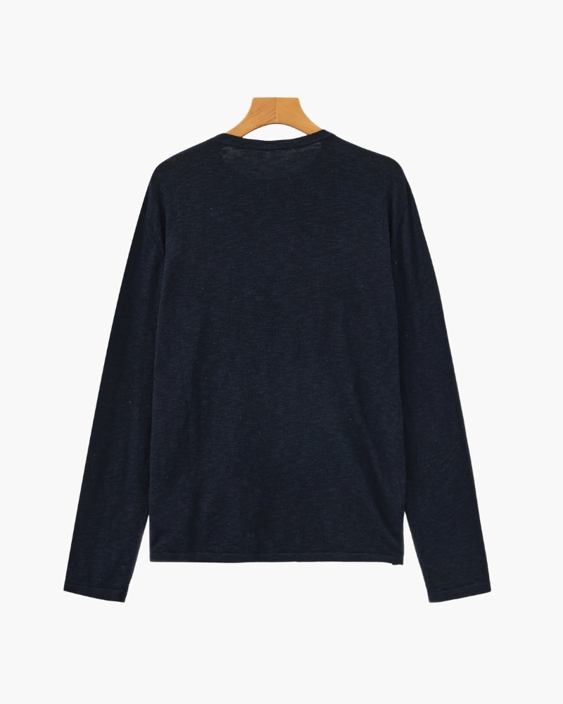 Linen Cotton Essential Crewneck